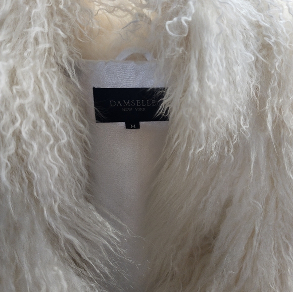 Vintage Fur Shaggy Coat By Damselle New York - Picture 3 of 4